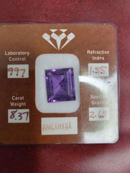8.37 Carat Amethyst Gem Stone