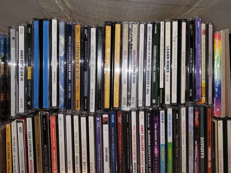 Plastic Tote Containing Music Cd's