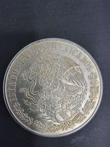 SILVER 1978 Mexican 100 Pesos coin, Morelos Coin