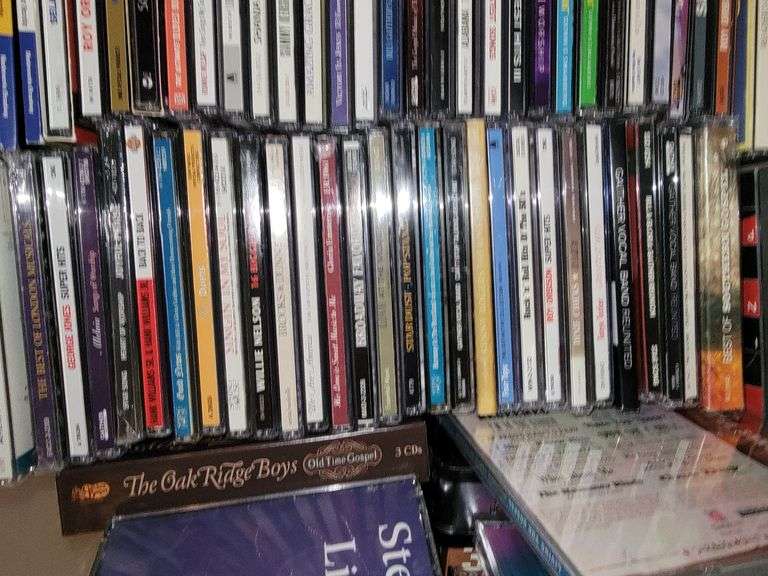 Plastic Tote Containing Music Cd's