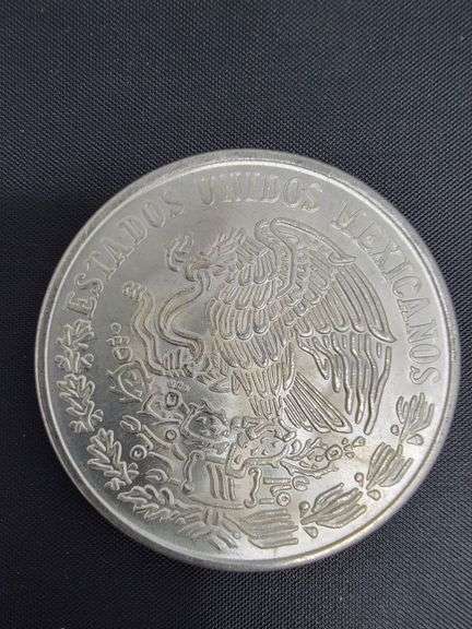 SILVER 1978 Mexican 100 Pesos coin, Morelos Coin