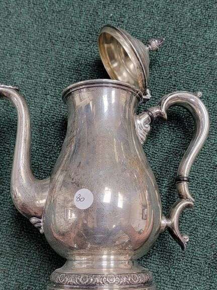 801 grams PRELUDE Sterling Silver Coffee Pot  Not Weighted