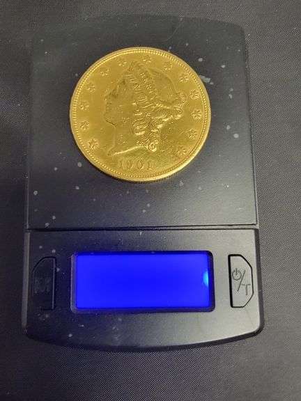GOLD 1 Ounce 1901 Twenty Dollars Coin