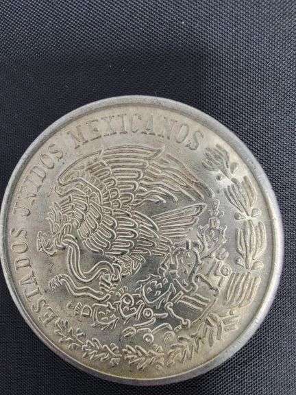 SILVER 1978 Mexican 100 Pesos coin, Morelos Coin