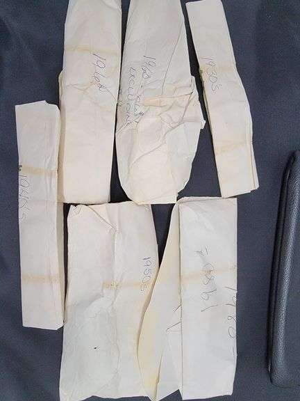 Envelopes with Pennies from 1930s, 1960s, 1950s and more