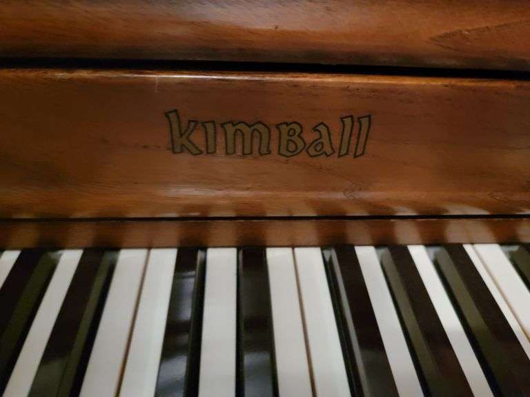 Kimball Consolette Console Player Piano with music and bench