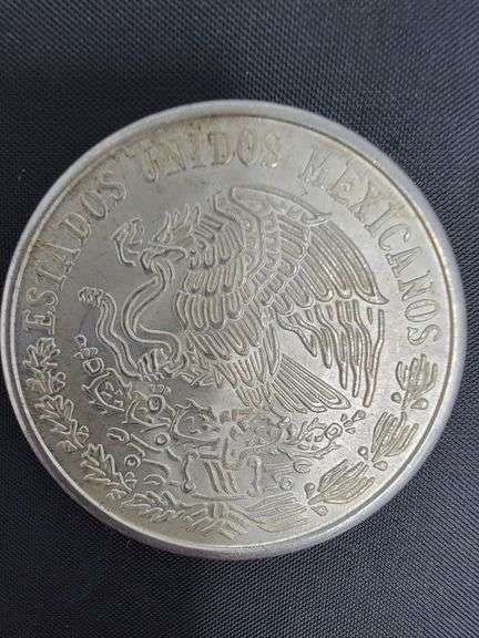 SILVER 1978 Mexican 100 Pesos coin, Morelos Coin