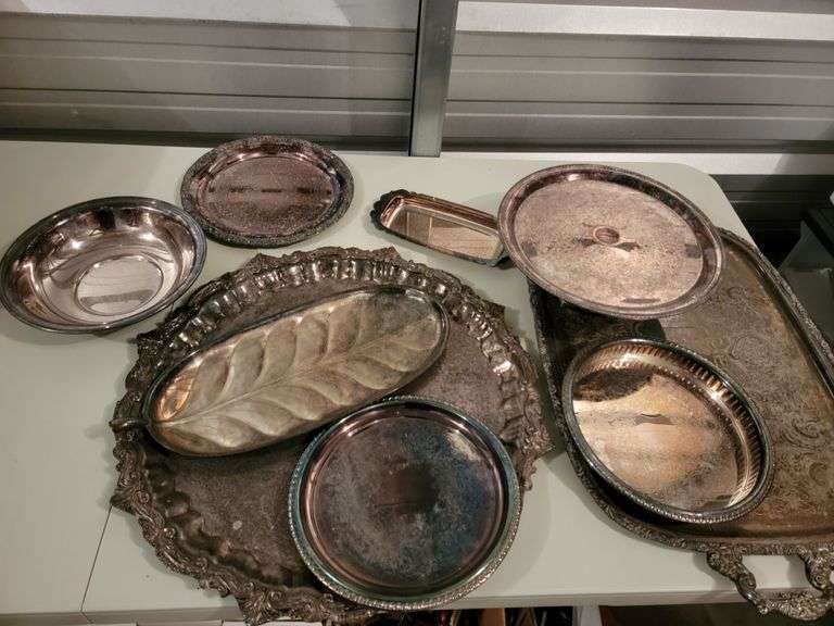 Silver Plated Trays and Servers