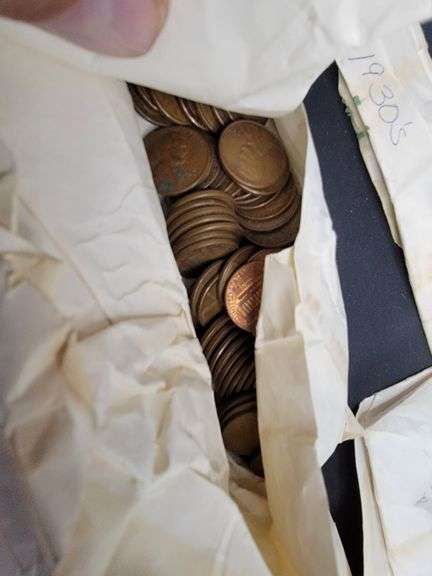 Envelopes with Pennies from 1930s, 1960s, 1950s and more