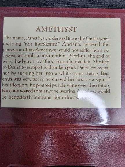 8.37 Carat Amethyst Gem Stone