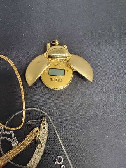 Lot of Gold and Silver Colored Jewelry