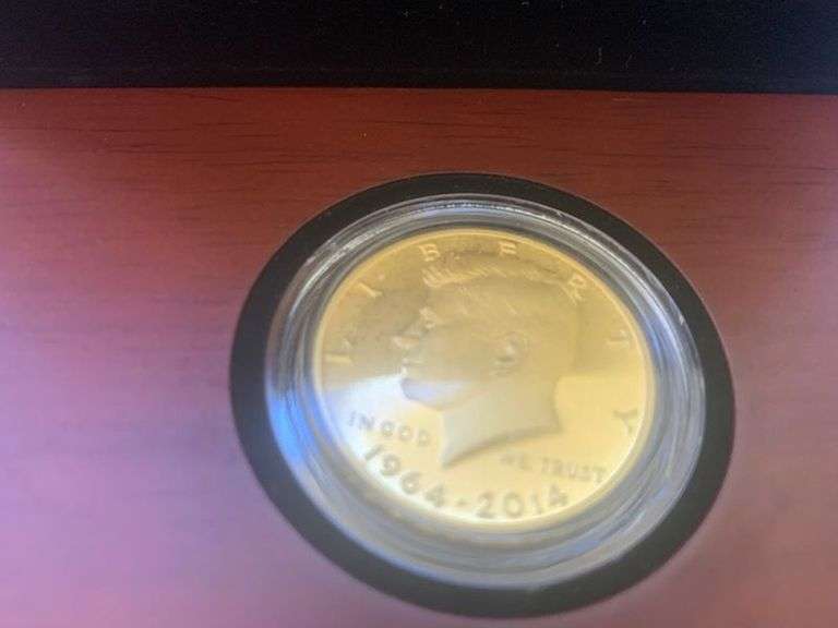 50th Anniversary Kennedy Half Dollar Gold Proof Coin NO Buyers Premium or Tax