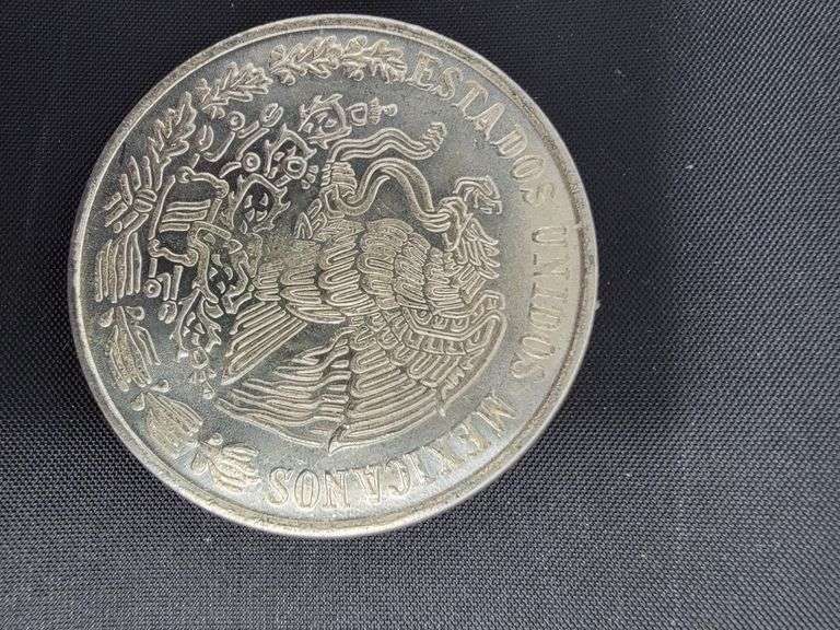 SILVER 1978 Mexican 100 Pesos coin, Morelos Coin