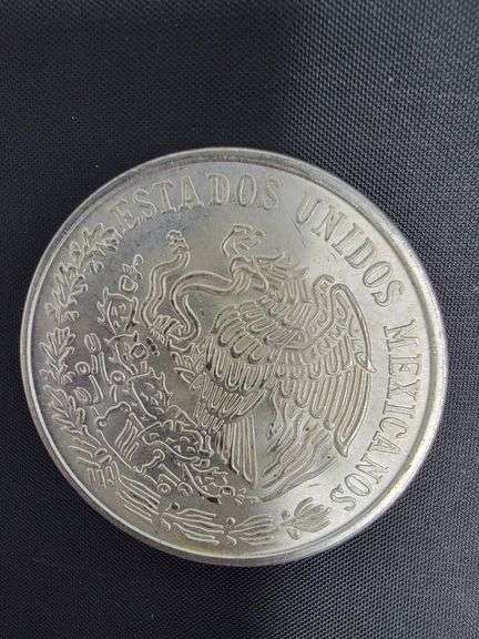 SILVER 1977 Mexican 100 Pesos coin, Morelos Coin