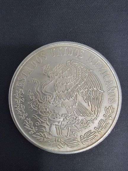 SILVER 1978 Mexican 100 Pesos coin, Morelos Coin