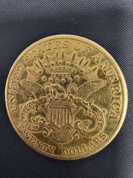 GOLD 1 Ounce 1901 Twenty Dollars Coin