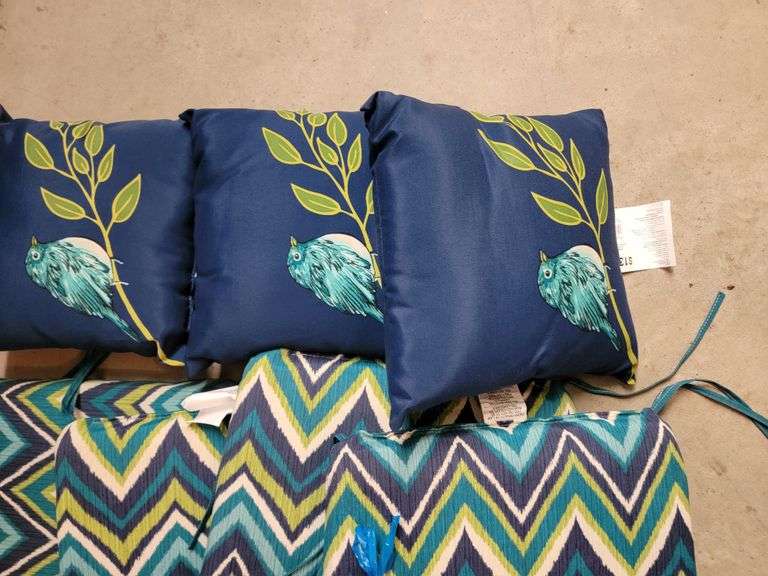 Seat cushions and outdoor pillows