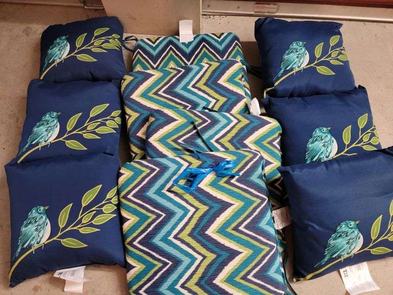 Seat cushions and outdoor pillows