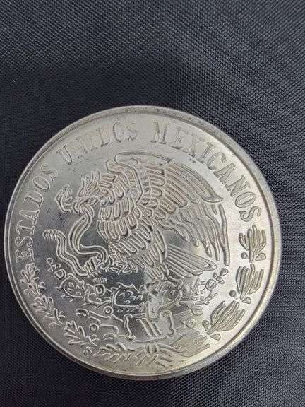 SILVER 1978 Mexican 100 Pesos coin, Morelos Coin