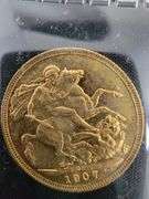 1907 Gold British Sovereign Coin