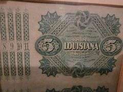 Bond of the State of Louisiana April 10, 1890