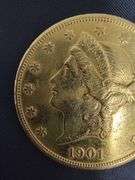 GOLD 1 Ounce 1901 Twenty Dollars Coin