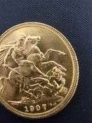 1907 Gold British Sovereign Coin