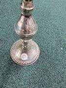 1344 grams Sterling Silver Candle Holders Weighted