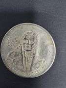 SILVER 1977 Mexican 100 Pesos coin, Morelos Coin