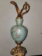 Wavecrest Opaque Glass Ewer Decorative Piece