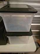 Lockable File Tote plus 3 plastic file totes