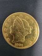 GOLD 1 Ounce 1901 Twenty Dollars Coin