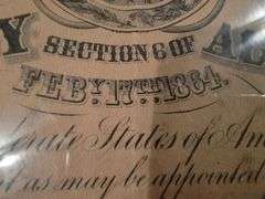 Confederate States of America February 17th, 1864 $500 Loan