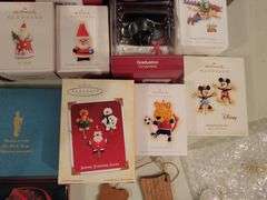 Collection of Hallmark, Wedgewood, and more Christmas ornaments
