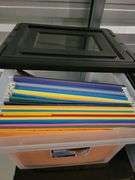 Lockable File Tote plus 3 plastic file totes