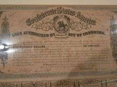 Confederate States of America February 17th, 1864 $500 Loan