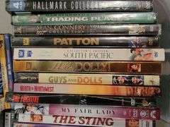 Plastic Tote of DVD's, Some unopened