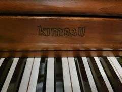 Kimball Consolette Console Player Piano with music and bench