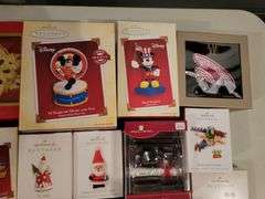 Collection of Hallmark, Wedgewood, and more Christmas ornaments