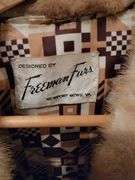 Vintage Freeman Furs Amazing leather and fur coat