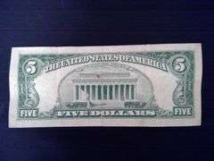 2  1963 Red Seal $5 Bills