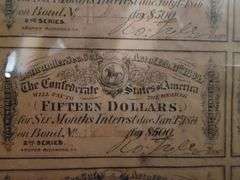 Confederate States of America February 17th, 1864 $500 Loan