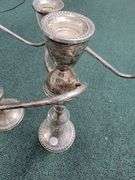 1344 grams Sterling Silver Candle Holders Weighted