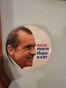 Richard Nixon button, military patch, military presentation piece