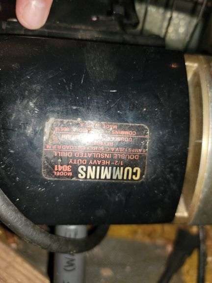 2 Circular Saws, Cummins Heavy Duty Drill, Handy Air Tank