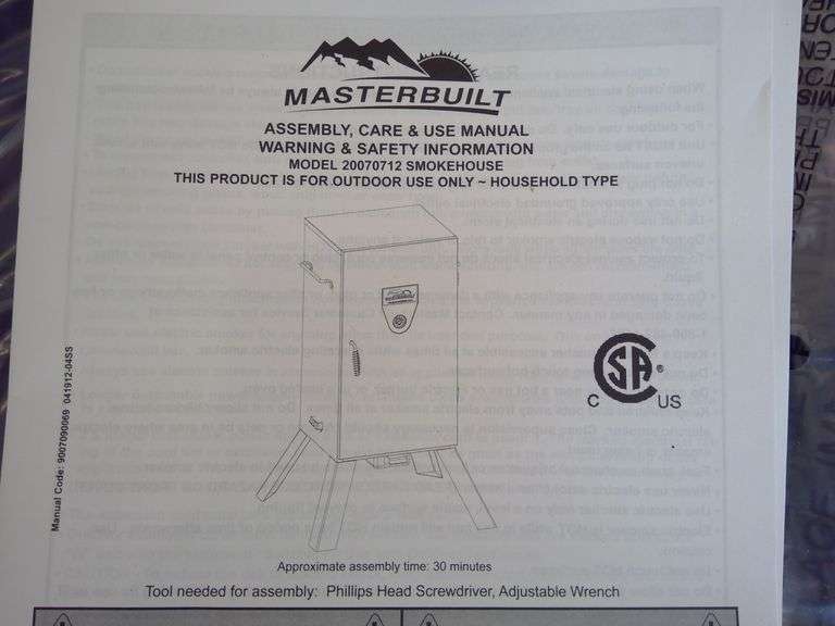 New Master Built Smokehouse Smoker
