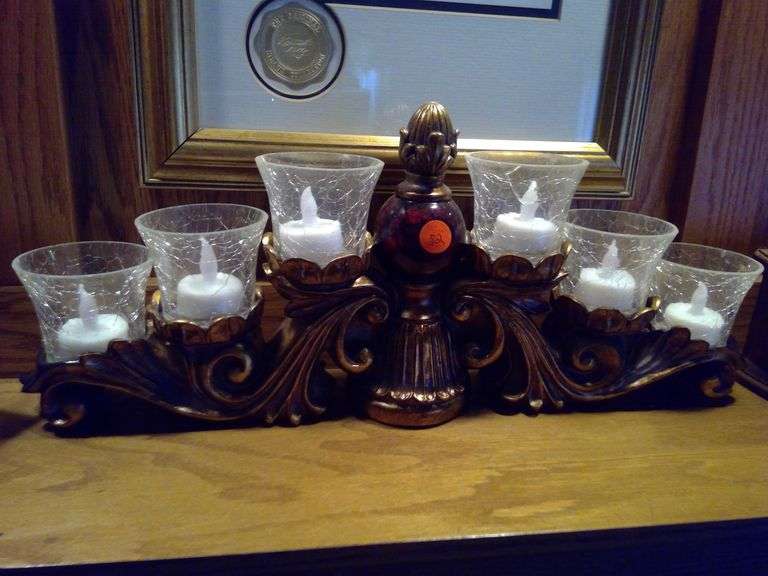 LED Candle Display, Coasters, and Decorative Storage Box