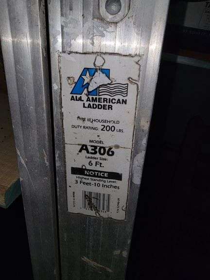 6 feet All American Aluminum Ladder