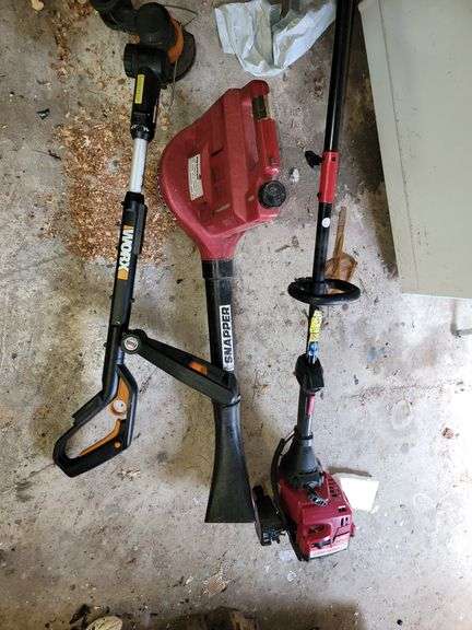 Snapper Blower, Troy Bilt Weedeater, WORX weedeater with no battery