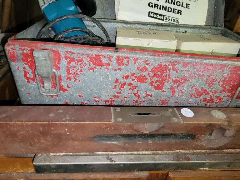 Chicago 4.5" Angle Grinder, Wooden Level, Grinder and more